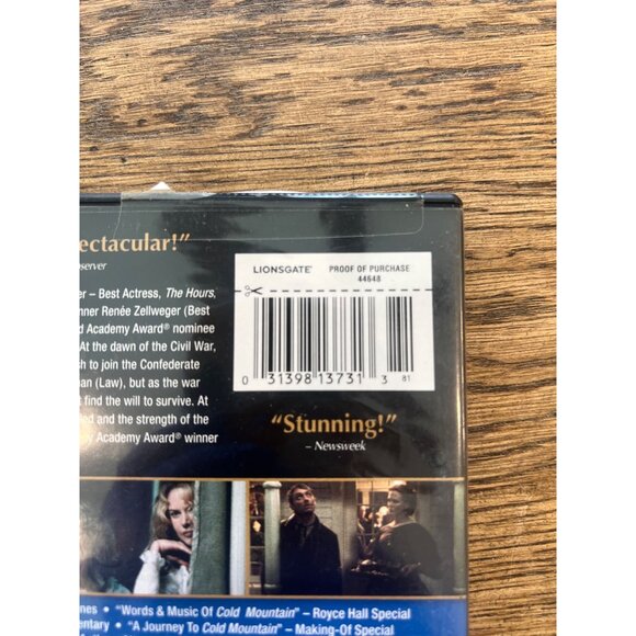 Cold Mountain 2003 DVD Drama Jude Law Nicole Kidman Renee Zellweger Pre-Owned - Picture 4 of 4